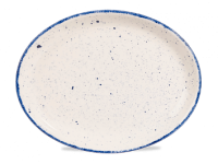 30.5cm Stonecast Hints Indigo Blue Oval Plate